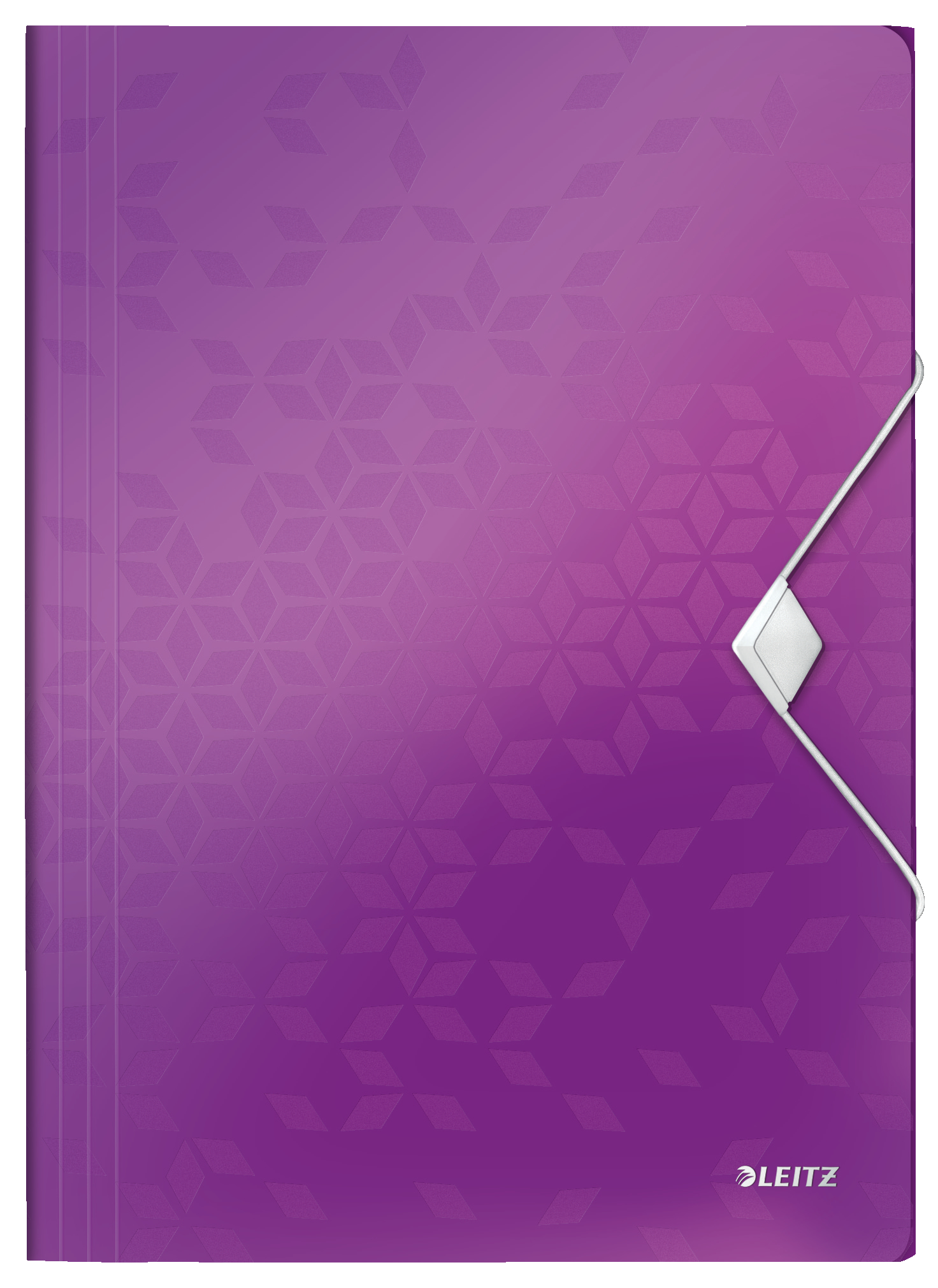 Leitz WOW 3 Flap Folder A4 Polypropylene 150 Sheet Capacity Purple - Outer carton of 10