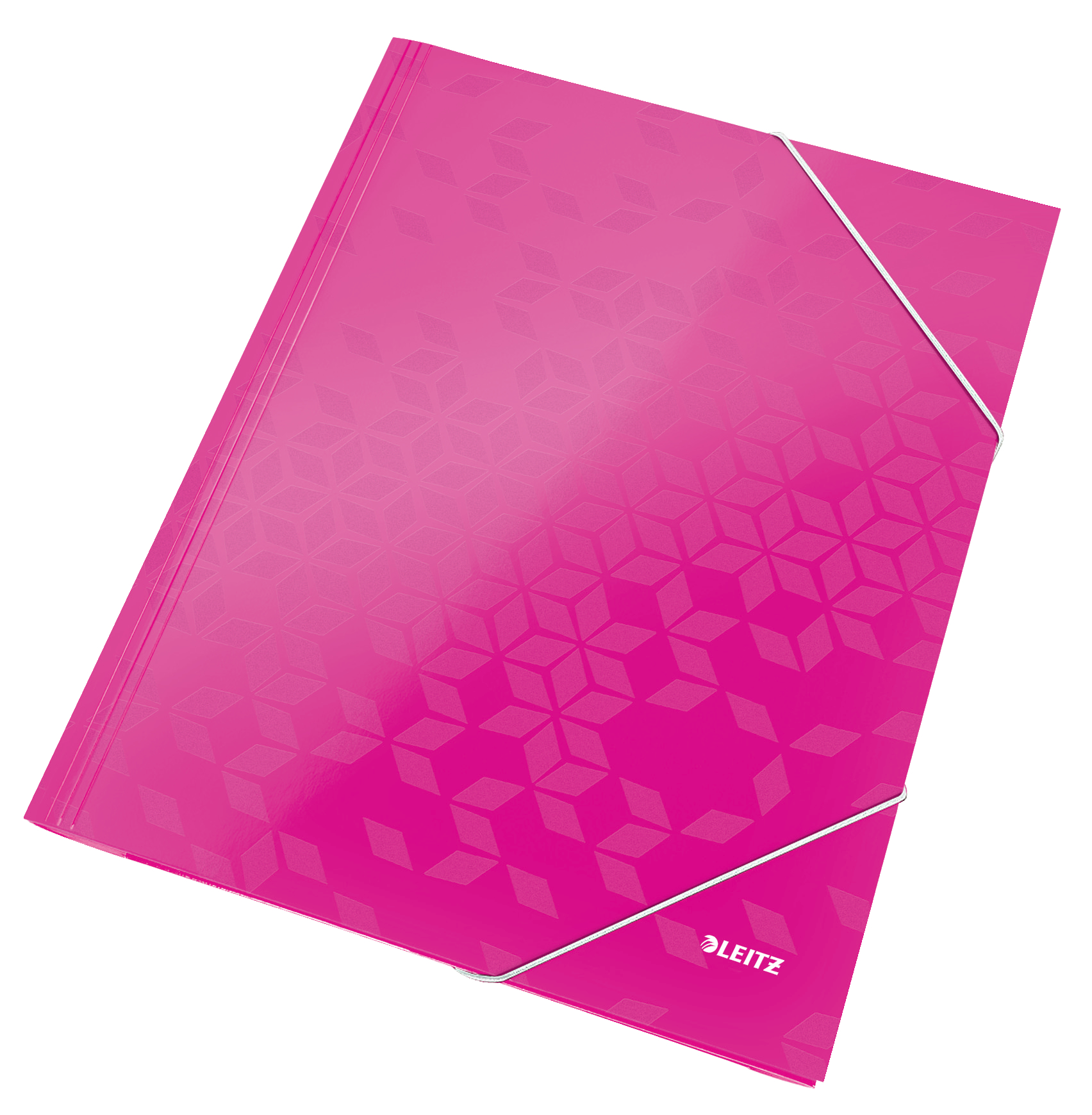 Leitz WOW 3 Flap Folder A4 250 Sheet Capacity Pink - Outer carton of 10