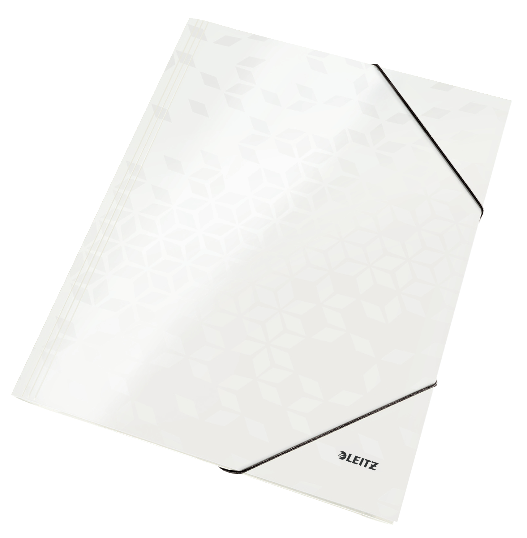 Leitz WOW 3 Flap Folder A4 250 Sheet Capacity Pearl White - Outer carton of 10