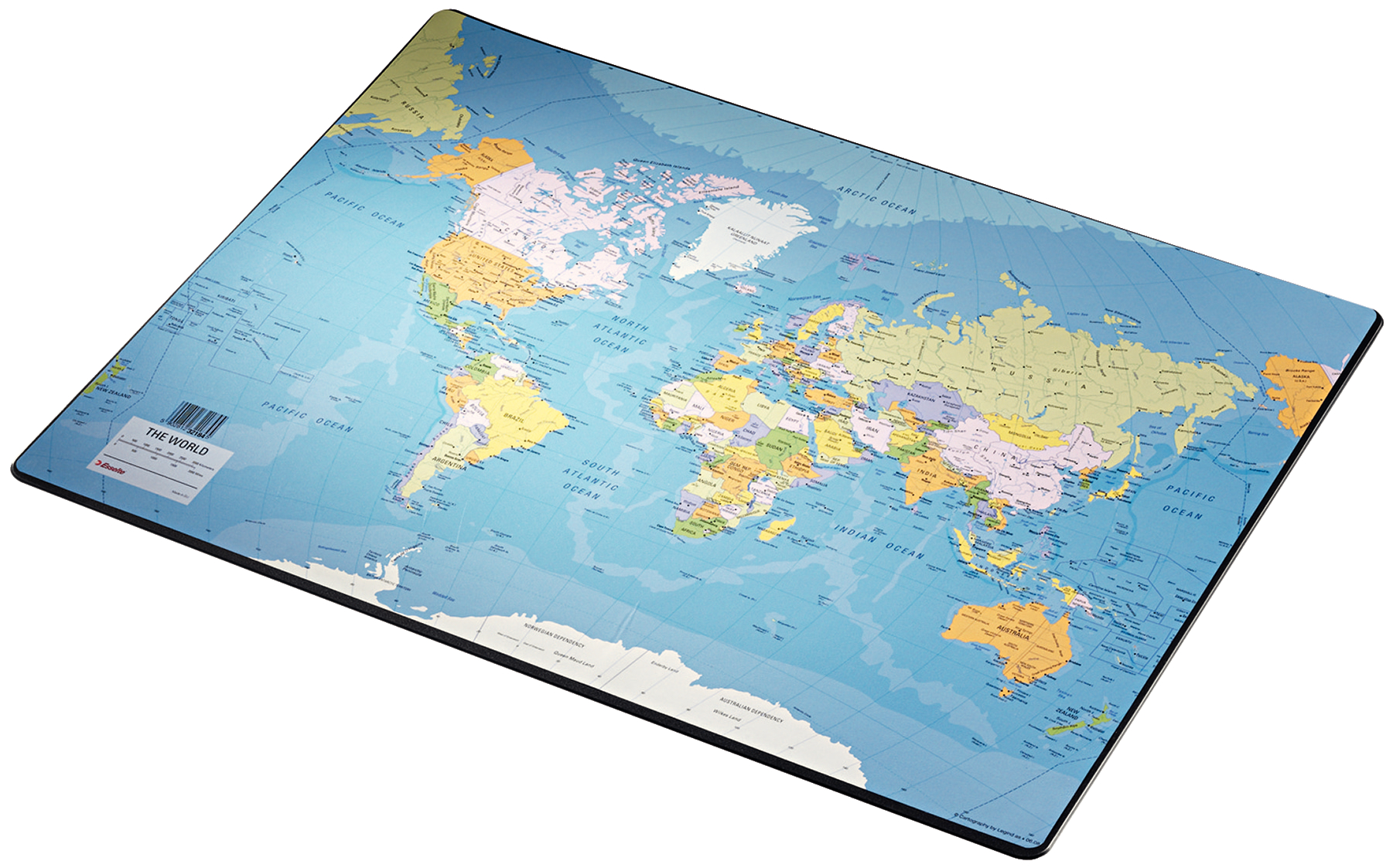 Esselte Europost Range World Map Desk Mat 40x53cm - Outer carton of 10