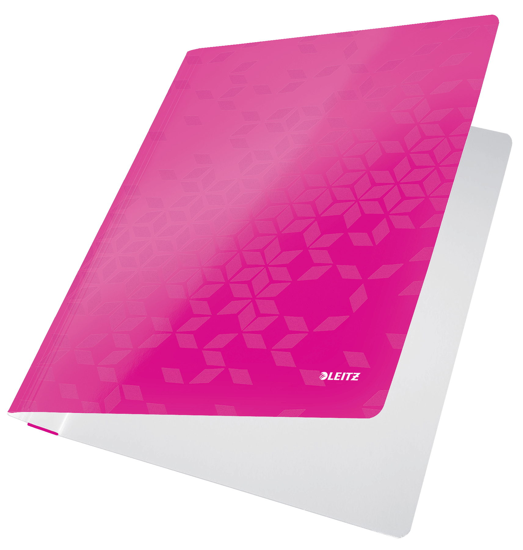 Leitz WOW A4 Flat Files with Bar Mechanism - Pink - Outer carton of 10