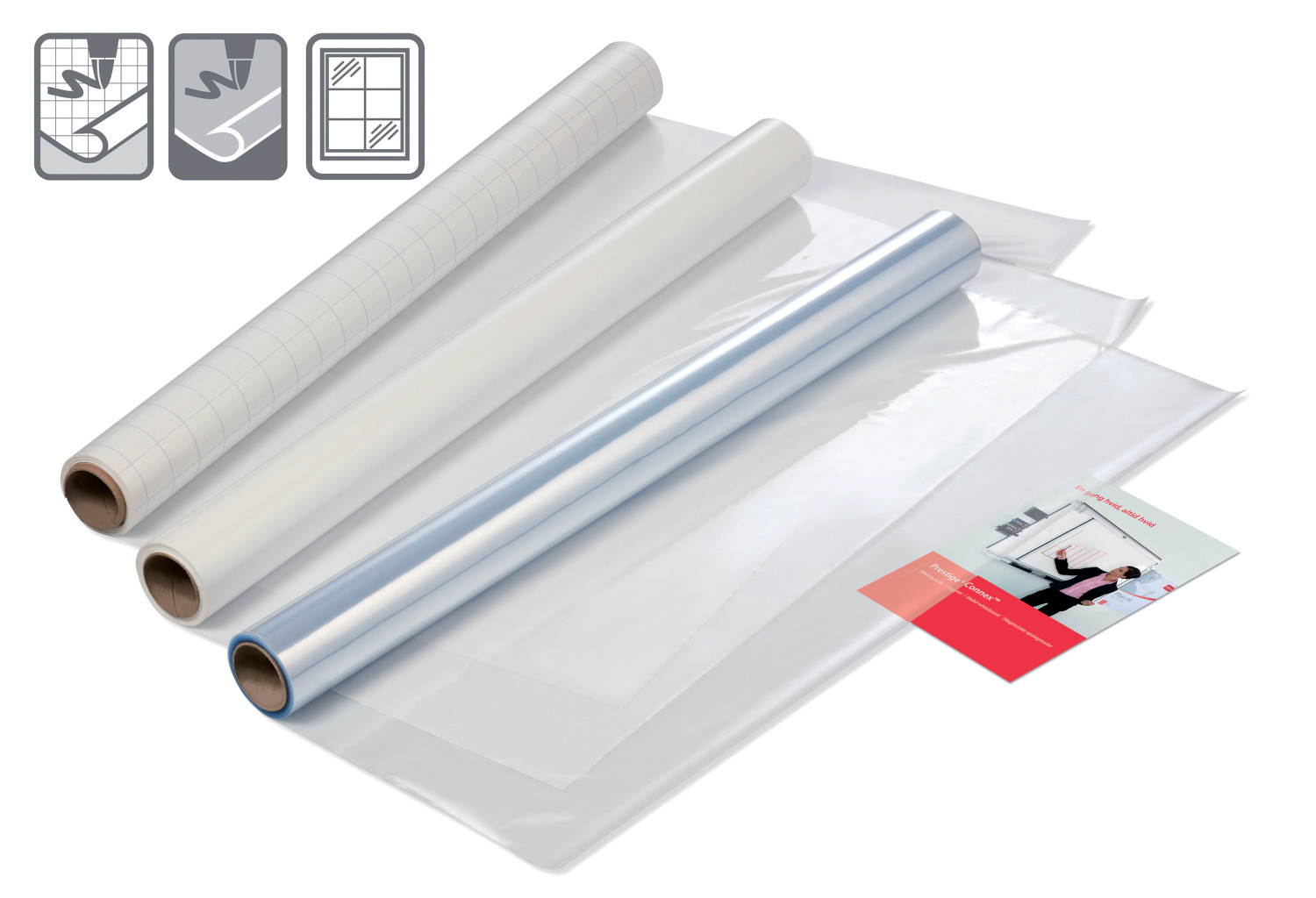 Nobo Instant Whiteboard Dry Erase Sheets 600x800mm Squared