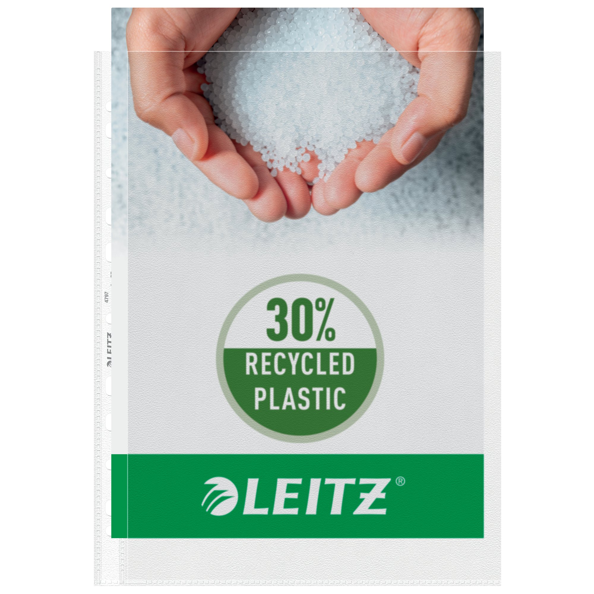 Leitz High Quality Pocket, 30% pre-consumer recycled plastic