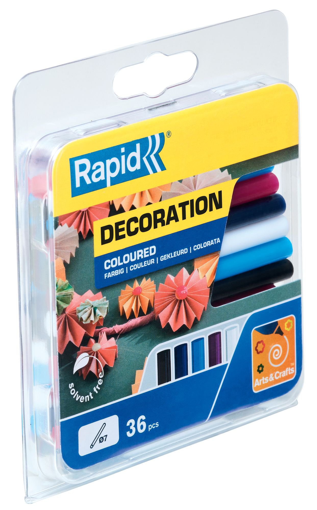 Rapid 7 mm Glue Sticks Coloured