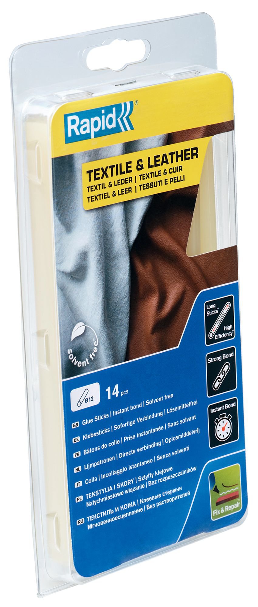 Rapid 12 mm Glue Sticks Textile & Leather