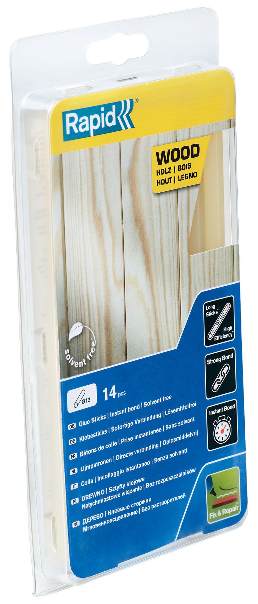 Rapid 12 mm Glue Sticks Wood
