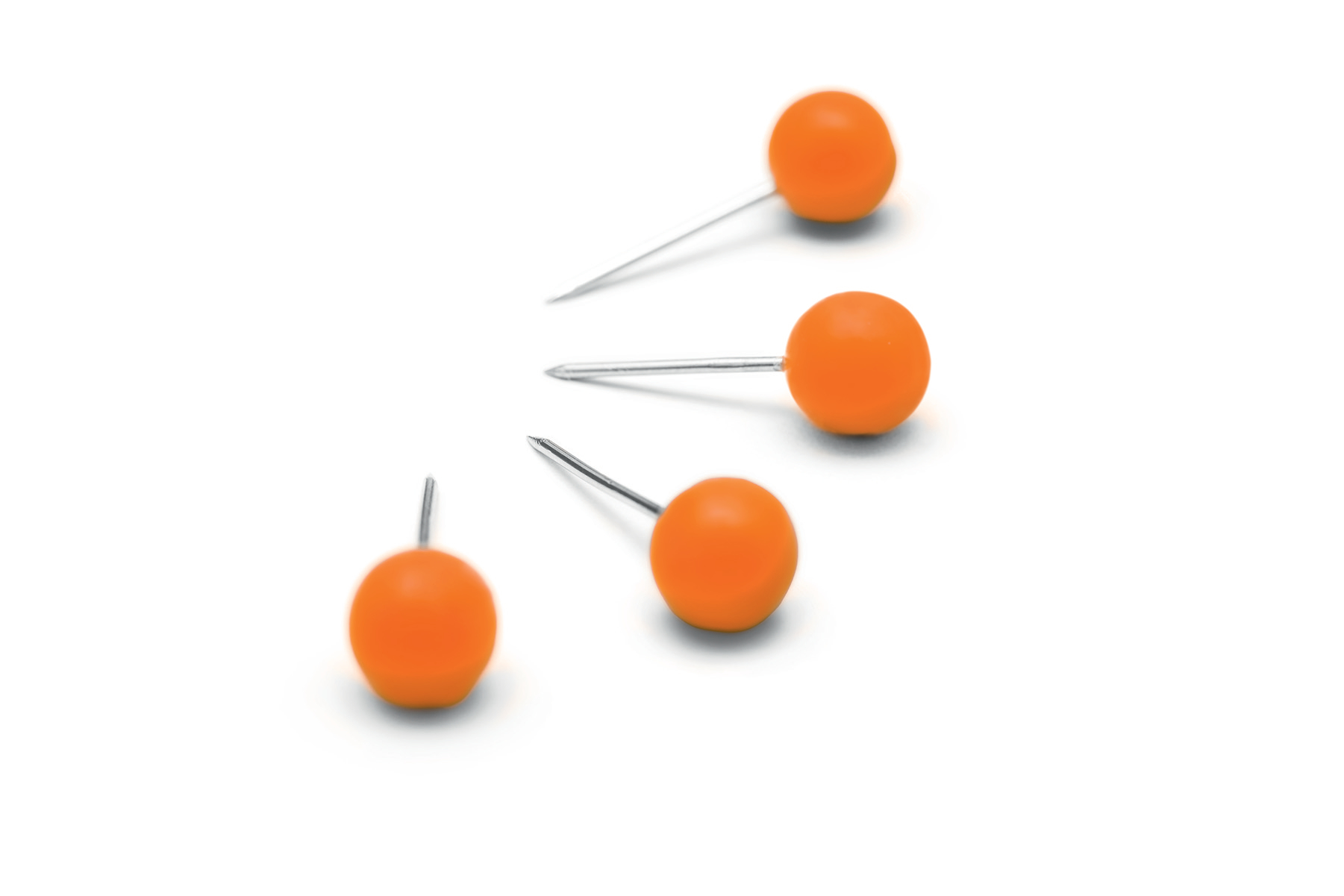 Nobo Notice Board Push Pins Orange (Pack 100)