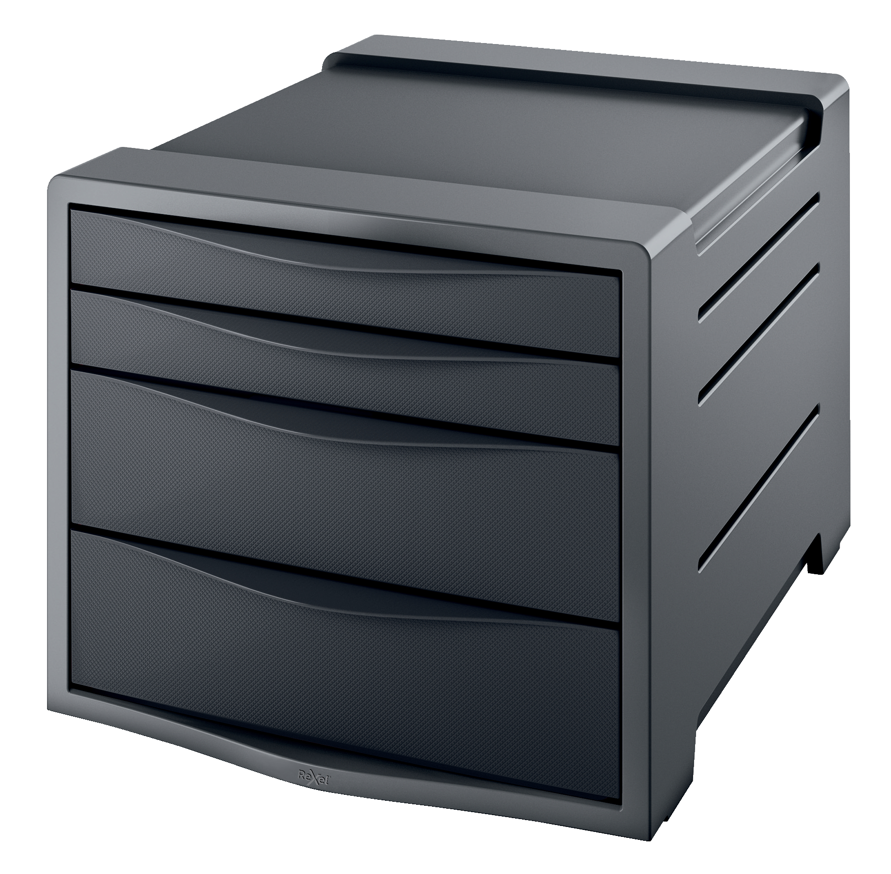 Rexel Choices 4 Drawer Cabinet, A4, Black