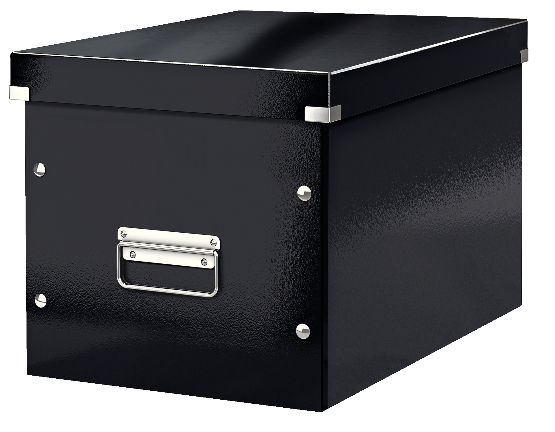 Leitz WOW Click & Store Cube Large Storage Box, Black.