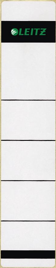 Leitz Self Adhesive Replacement Spine Labels for Standard 50 mm Lever Arch Files, Narrow and Short, 39 x 192 mm, Paper, Light Grey (Pack 10)
