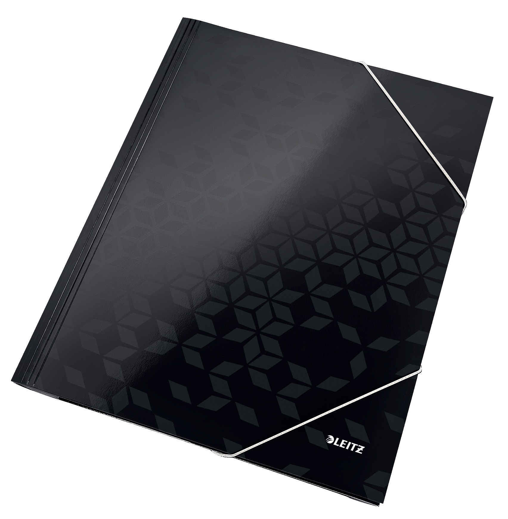 Leitz WOW Card 3-Flap Folder A4 Black - Outer carton of 10