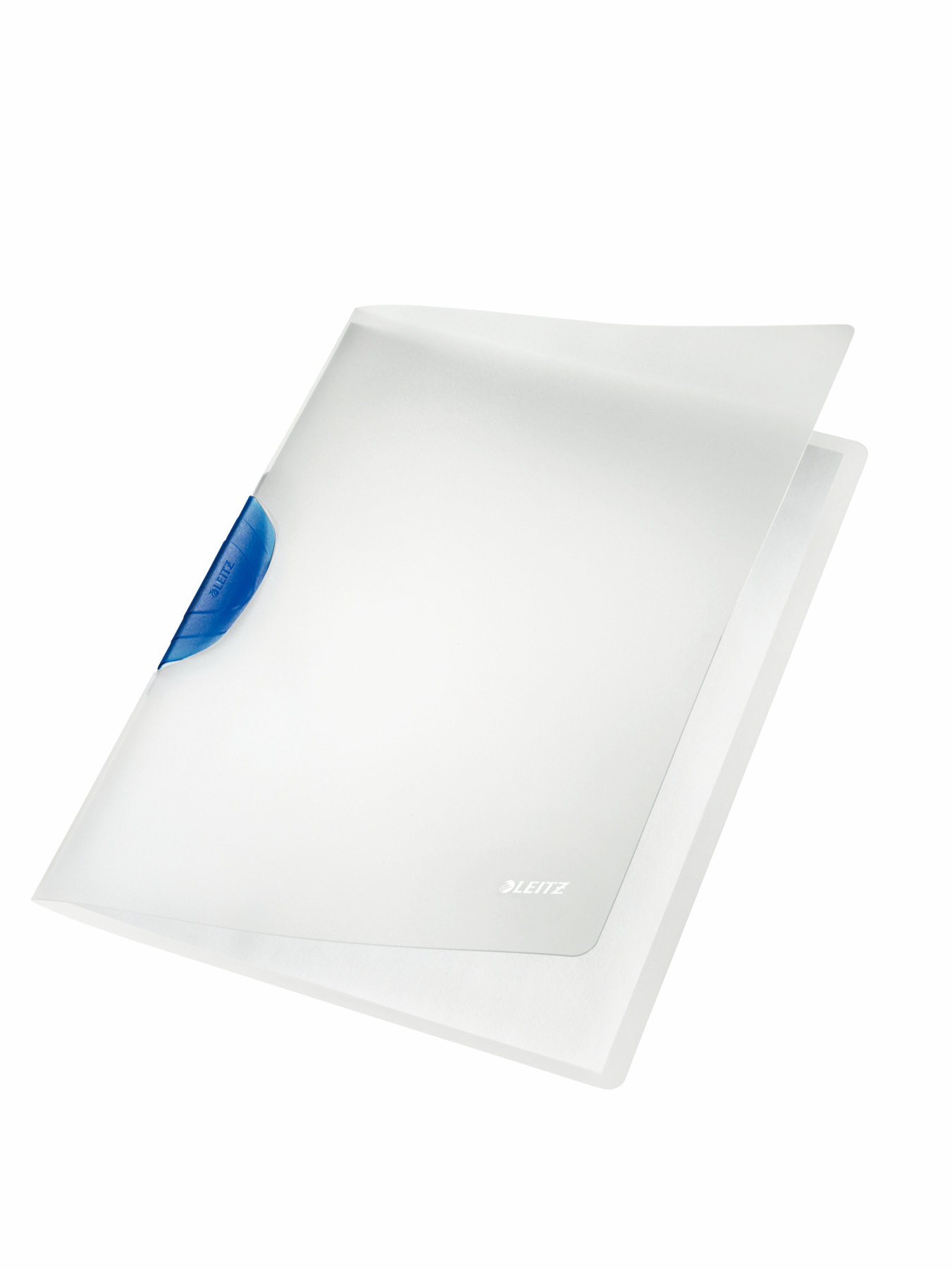 Leitz ColorClip Magic. Polypropylene. Translucent cover and clip. 30 sheet capacity. A4. Blue - Outer carton of 6