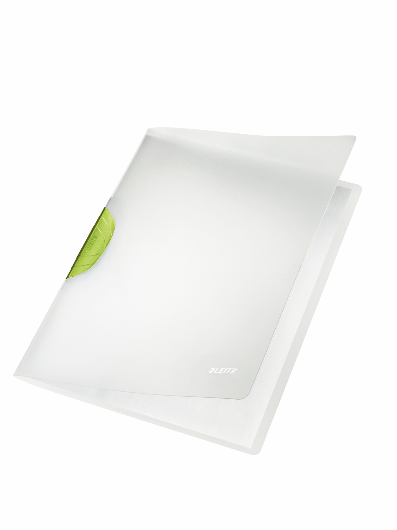 Leitz ColorClip Magic. Polypropylene. Translucent cover and clip. 30 sheet capacity. A4. Dark Green - Outer carton of 6