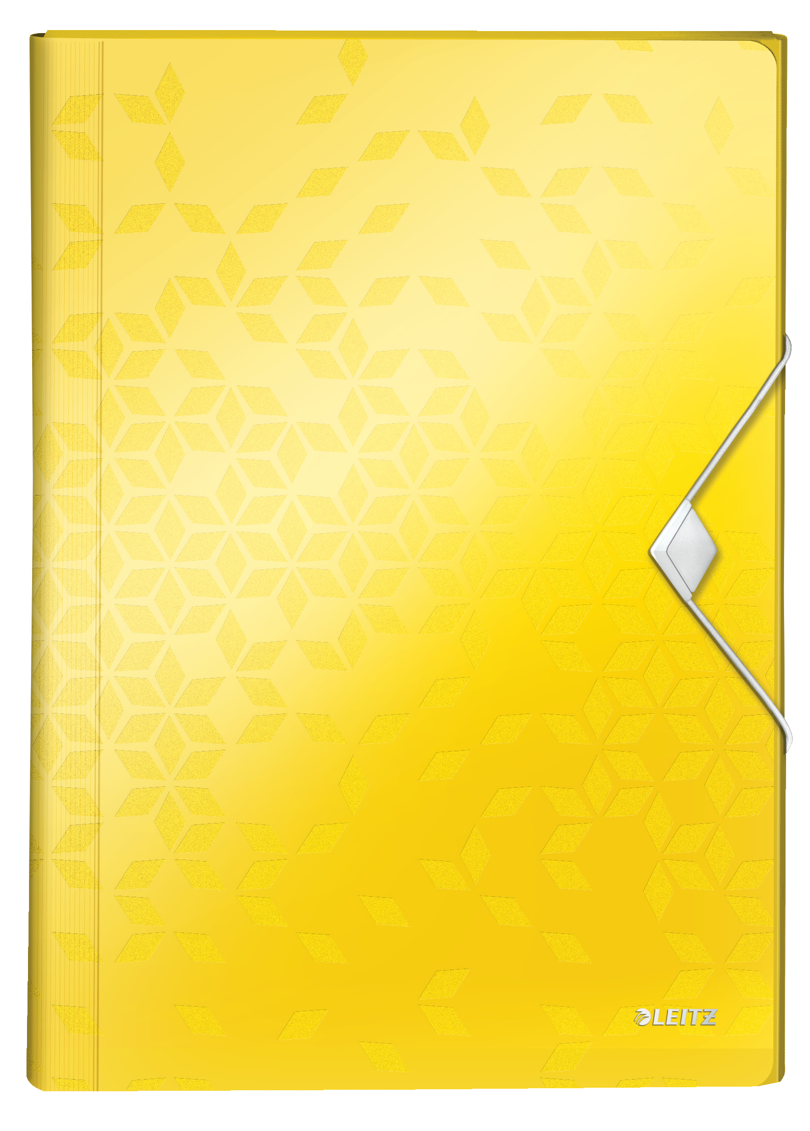 Leitz WOW Expanding File Organizer.  Polypropylene. 6 index compartments. A4. Yellow. - Outer carton of 5