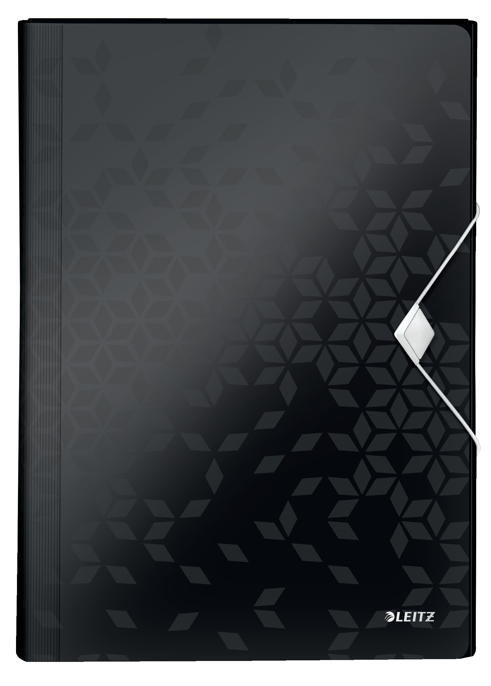 Leitz WOW Expanding File Organizer.  Polypropylene. 6 index compartments. A4. Black. - Outer carton of 5