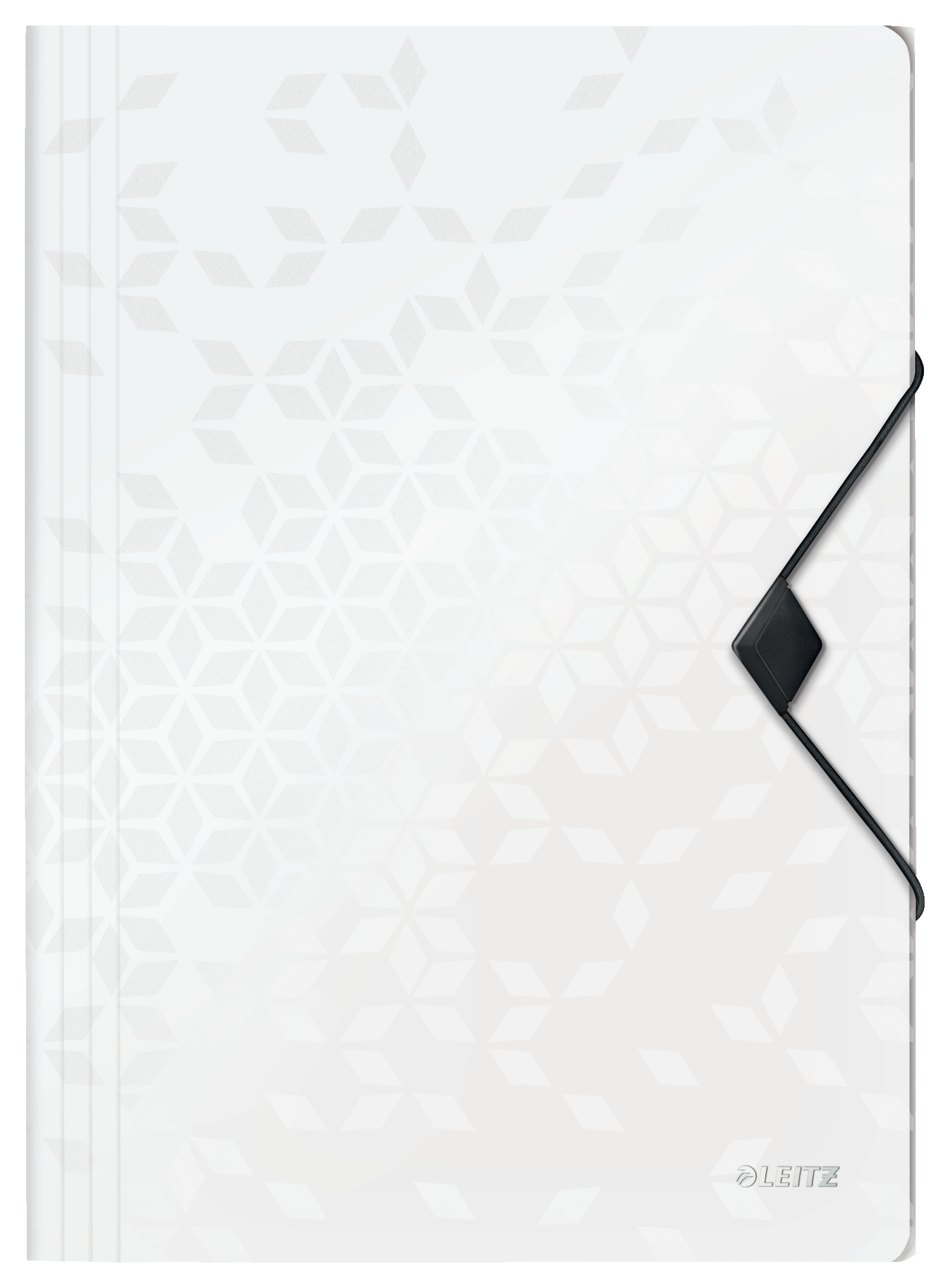 Leitz WOW 3-Flap Folder. Polypropylene. 150 sheet capacity. A4. White. - Outer carton of 10