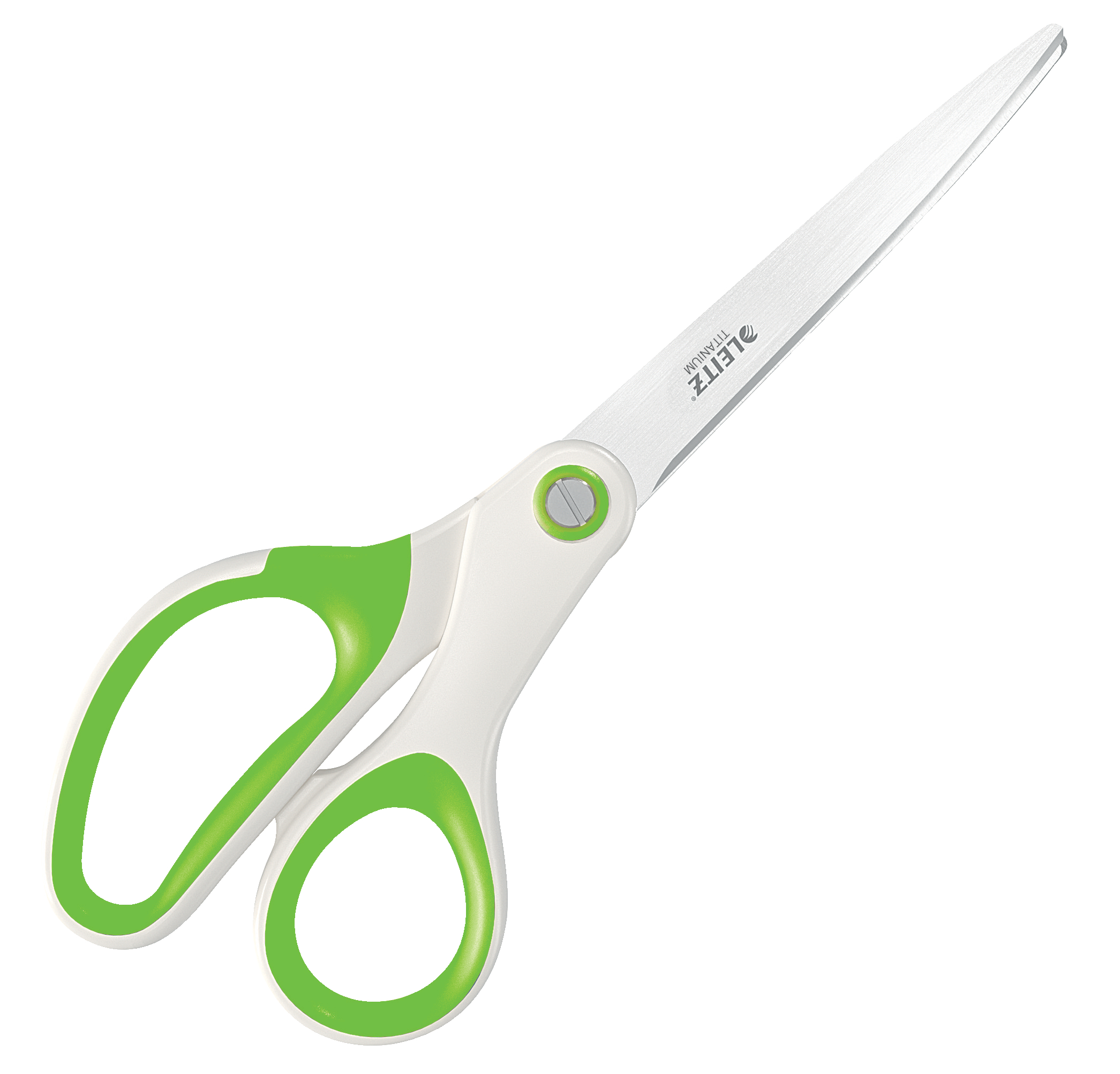 Leitz WOW Titanium Office Scissors. 205 mm. In blister pack. Green