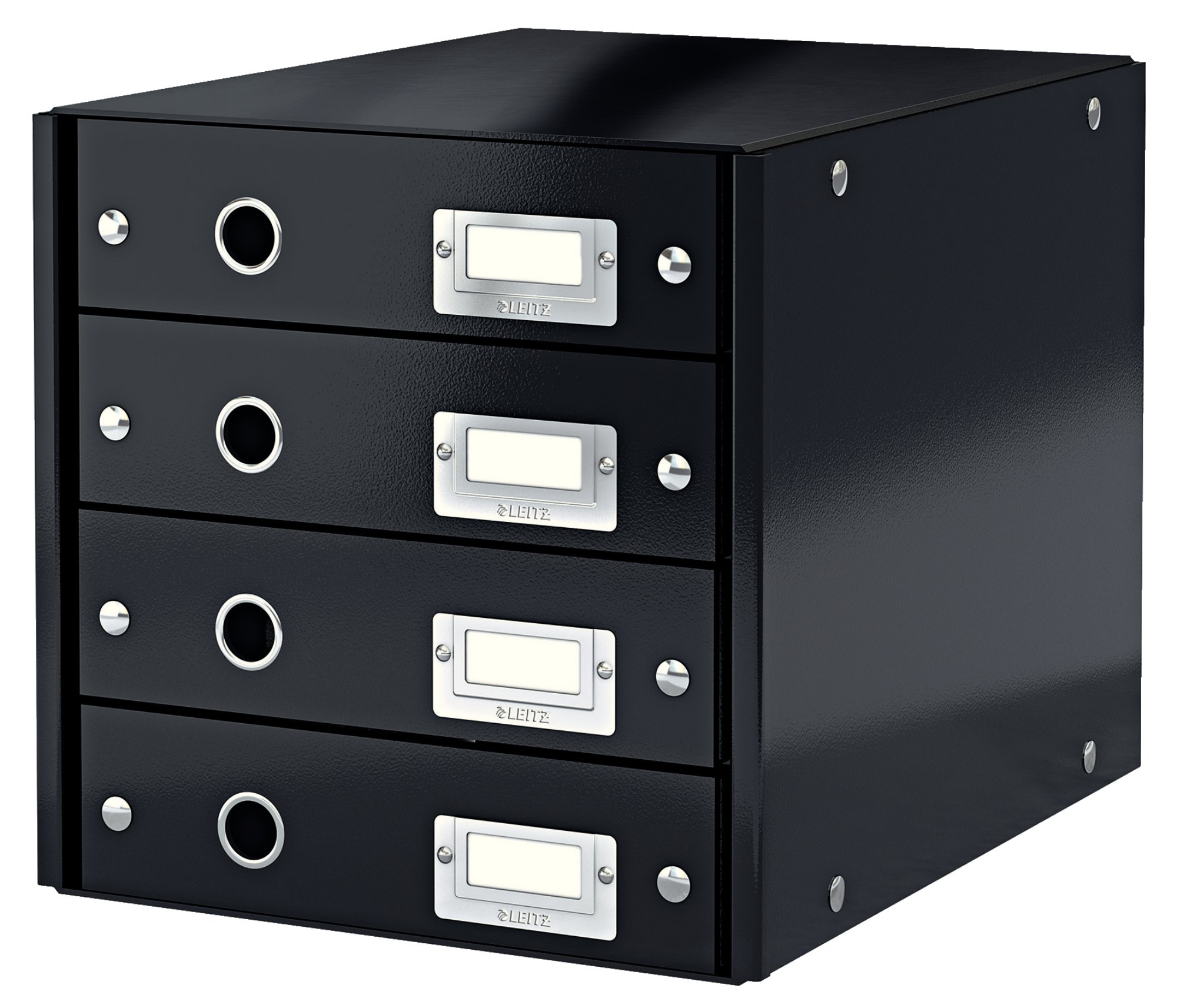 Leitz WOW 4 Drawer Cabinet - Black