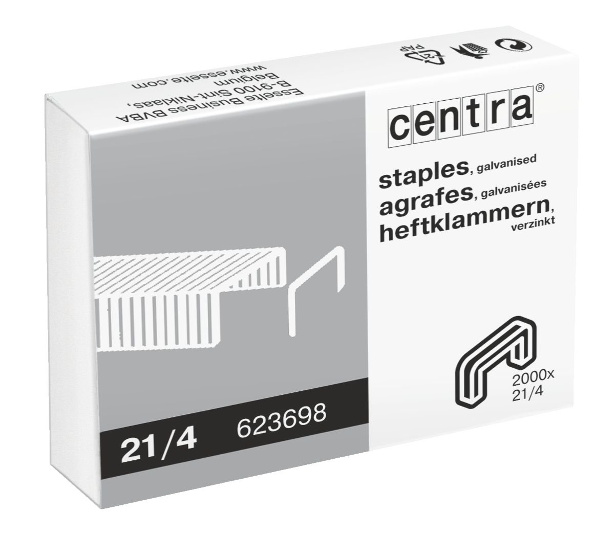 Centra Staple 21/4 - Outer carton of 20