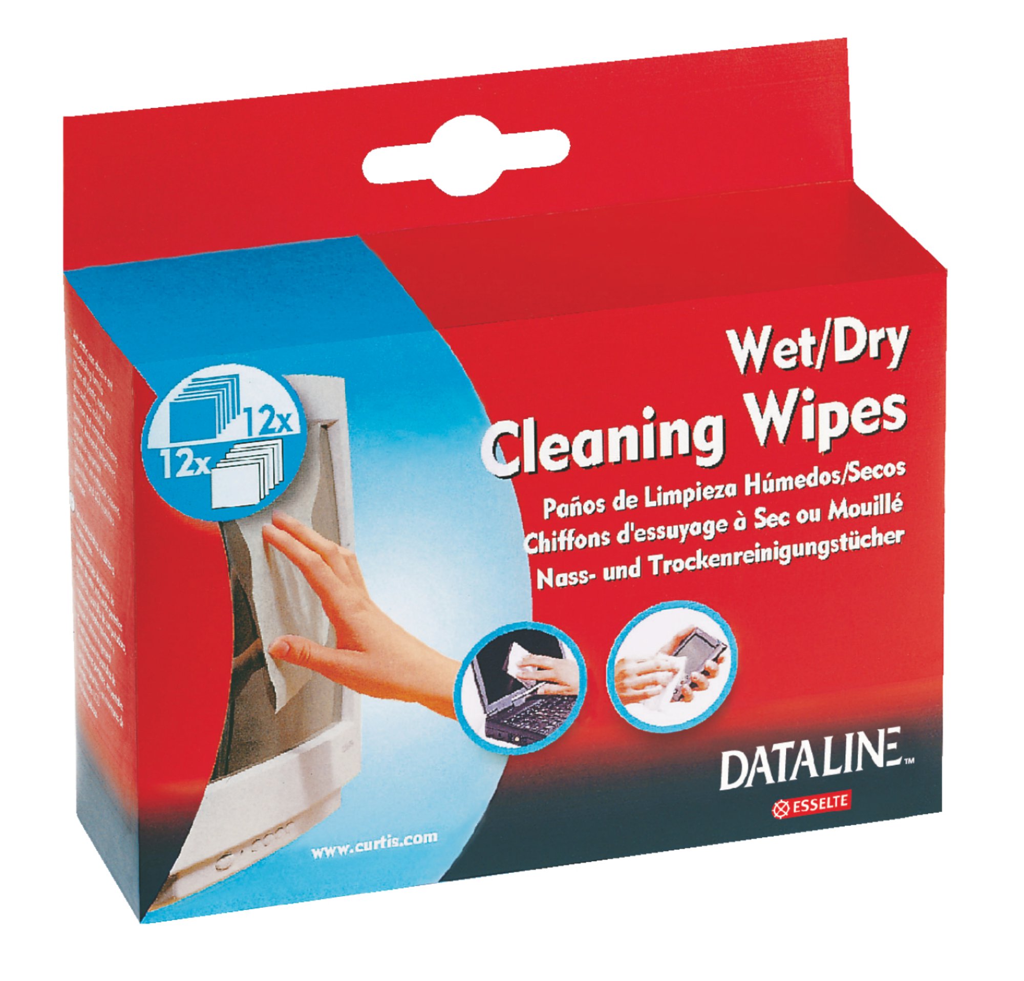 Esselte Dataline Screen Wipes Wet & Dry