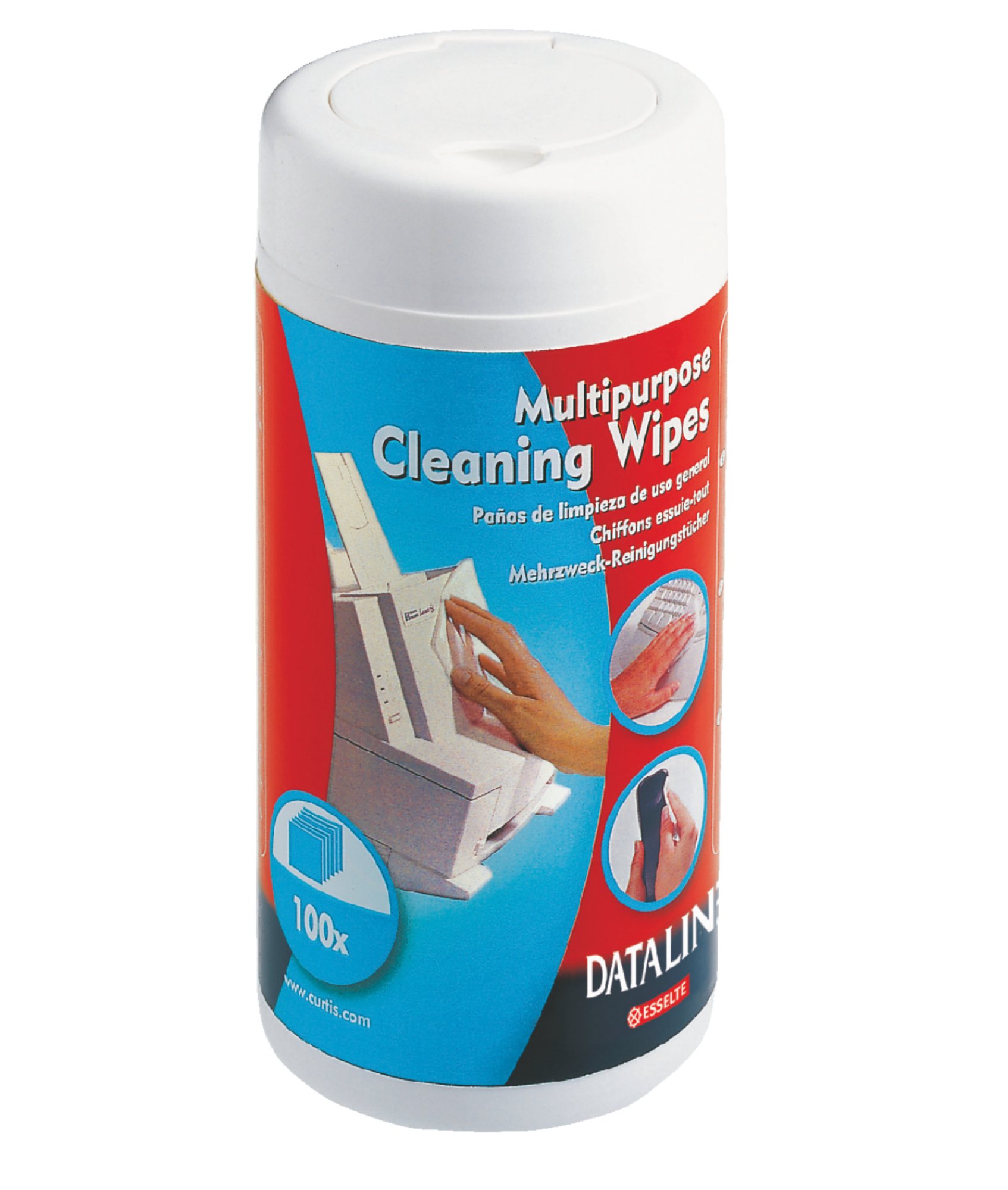 Esselte Dataline Plastic Cleaner Wipes 