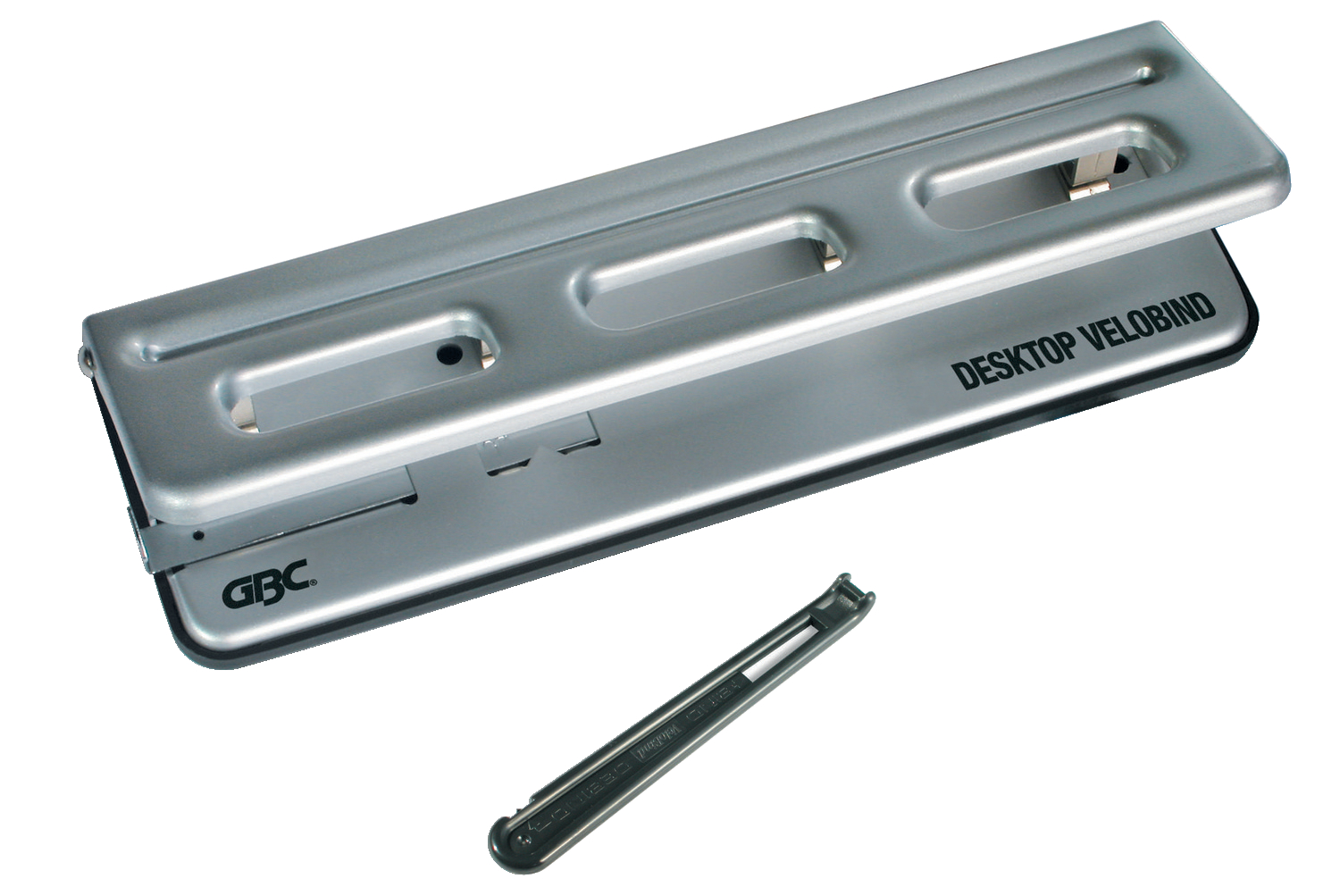 GBC Desktop VeloBinder Strip Binding Machine, 20 Sheet Punch Capacity, 200 Sheet Binding Capacity, A4, Silver
