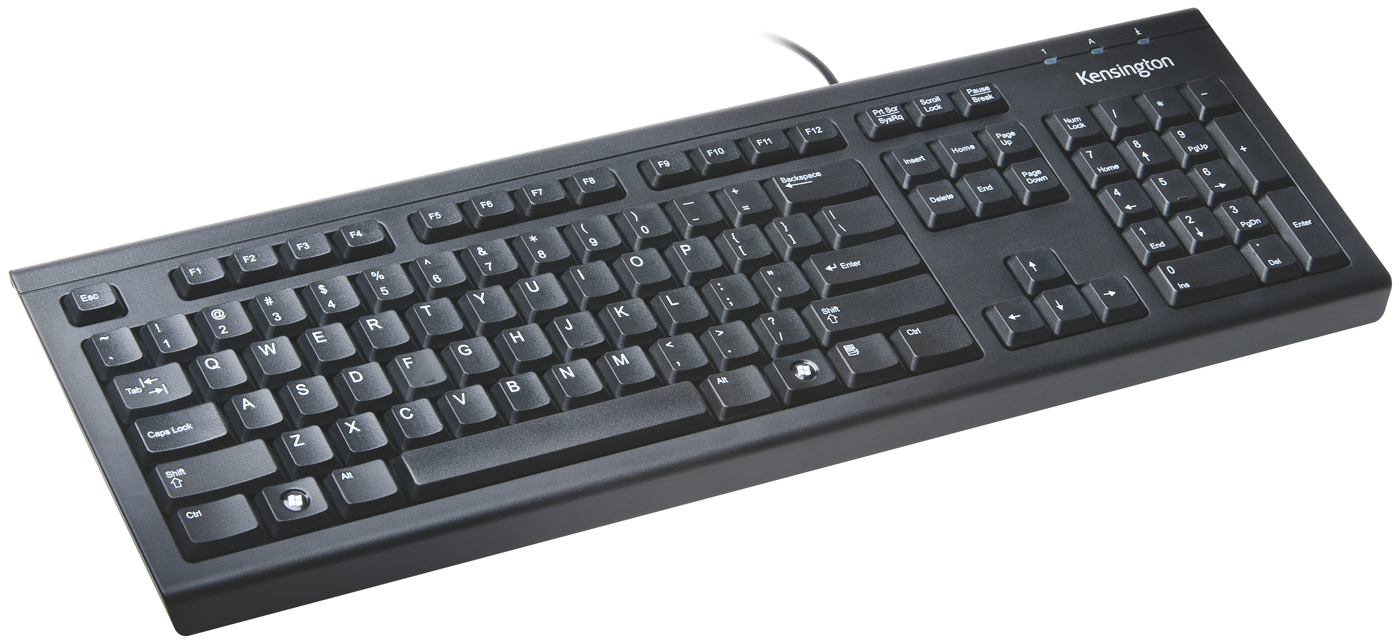 Kensington Value Keyboard for PC, Laptops, Desktop PC and Notebooks, Wired USB, Black 
