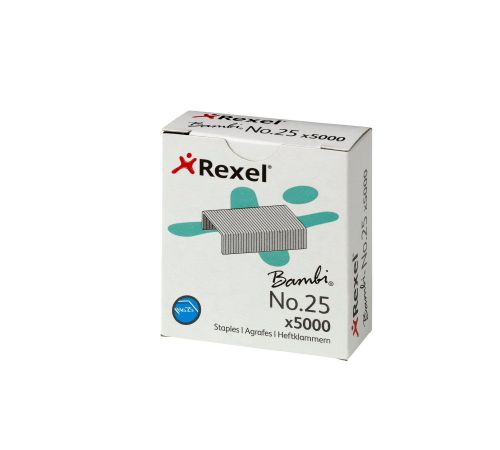 Rexel No 25 Staples 4mm (Pack of 5000) 05025