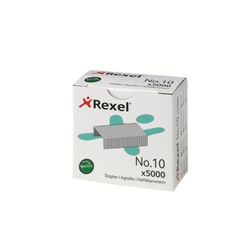 Rexel No. 10 Staples - Box of 5000 - Outer carton of 20