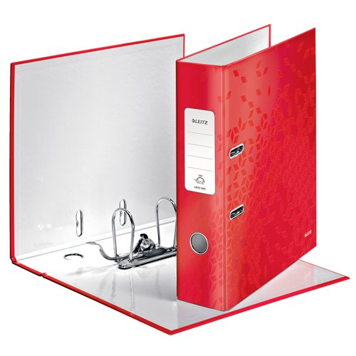 Leitz WOW Lever Arch File A4 80mm Red (Pack of 10) 10050026 Lever Arch Files LZ61967