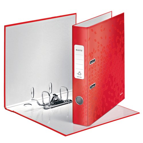 Leitz Lever Arch File 180 WOW A4 50mm Red (Pack 10) - 10060026 21706AC Buy online at Office 5Star or contact us Tel 01594 810081 for assistance