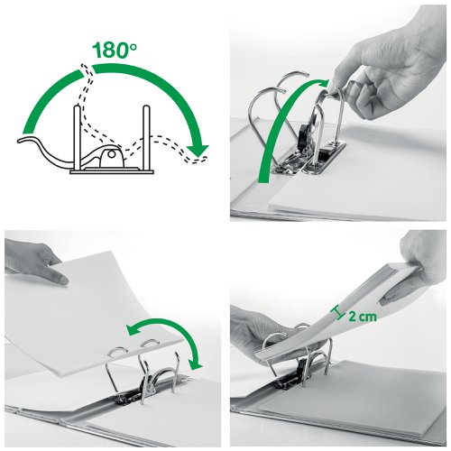 Leitz 180 Lever Arch File Polypropylene A4 80mm Spine Width Yellow (Pack 10) 10101015 20220ES