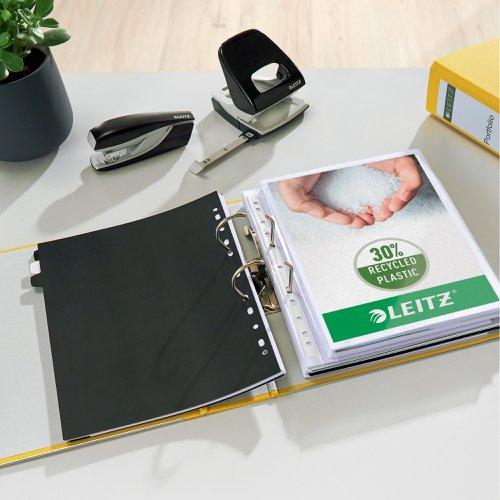 Leitz 180 Lever Arch File Polypropylene A4 80mm Spine Width Yellow (Pack 10) 10101015 20220ES