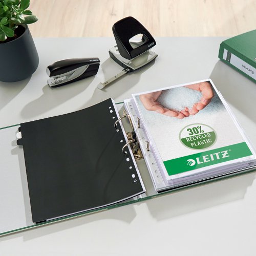 21741AC - Leitz Lever Arch File A4 Polypropylene 180 50mm Green (Pack 10) - 10151055