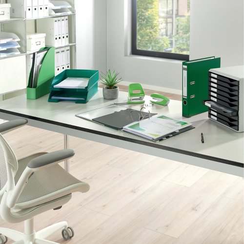 21741AC - Leitz Lever Arch File A4 Polypropylene 180 50mm Green (Pack 10) - 10151055