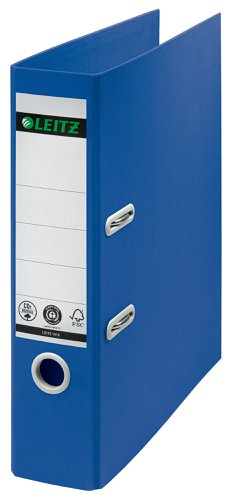 Leitz 180 Recycle Lever Arch File A4 80mm Spine Blue 10180035