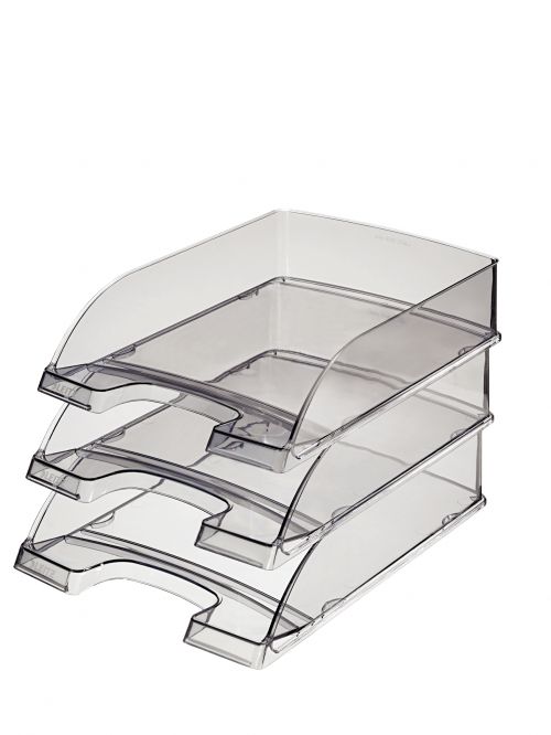 Leitz Plus Standard Letter Tray Clear