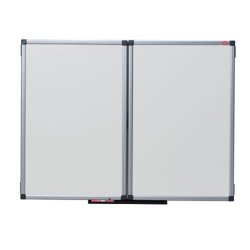 Nobo Confidential Lockable Non-Magnetic Whiteboard Aluminium Frame 900x1200mm 31630514