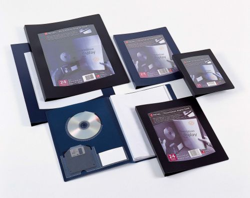Rexel Clearview Display Book 24 Pocket A4 Black 10320BK
