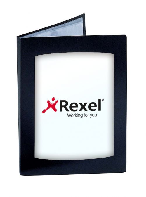 Rexel Clearview Display Book 24 Pocket A3 Black 10405BK