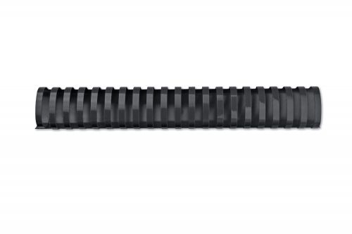 Plastic Combs 21 Ring 51mm Oval Black 4028187 [Pack 50]