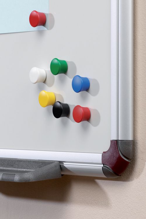 Nobo Magnets 18mm Assorted Colours (Pack 12) 1901102
