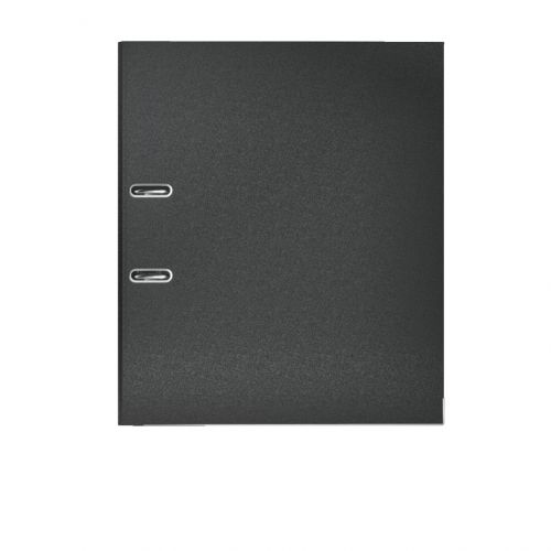 Leitz FSC Lever Arch File Plastic 80mm Spine Foolscap Black Ref 11101195 [Pack 10] ACCO Brands