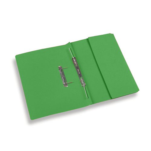 Rexel Jiffex Pocket Transfer File Manilla Foolscap 315gsm Green (Pack 25) 43314EAST