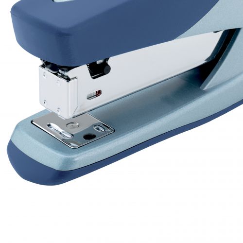 Premium, lightweight metal stapler with a comfortable grip making it ideal for everyday use. Designed to staple up to 25 sheets of paper, it has an anti-jam mechanism which ensures perfect results every time. Also features a pinning and tacking function for display boards or temporary stapling. Compatible with No. 56 and No. 16 staples with an easy top loading refill mechanism.