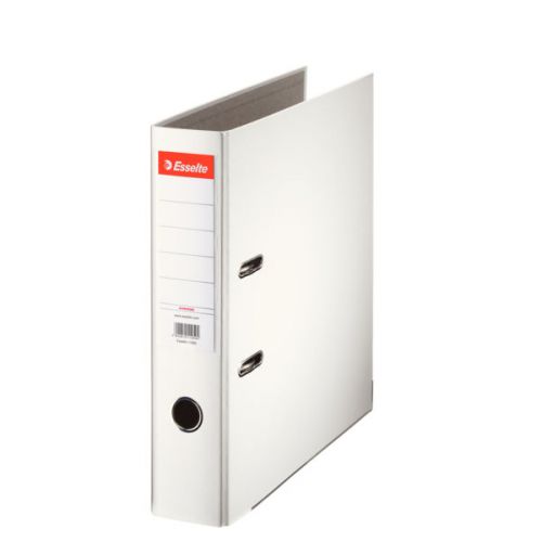 Esselte Essentials Lever Arch File Polypropylene A4 75mm White - Outer carton of 20