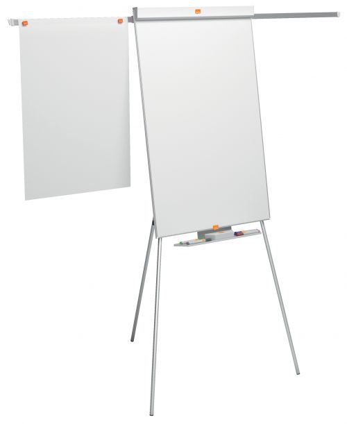 Nobo Shark Flipchart and Drywipe Easel Blue/Silver 1901918 NB17089 Buy online at Office 5Star or contact us Tel 01594 810081 for assistance