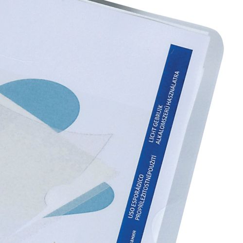 Rexel Superfine Cut Flush Folder A4 Clear (Pack of 100) 12175