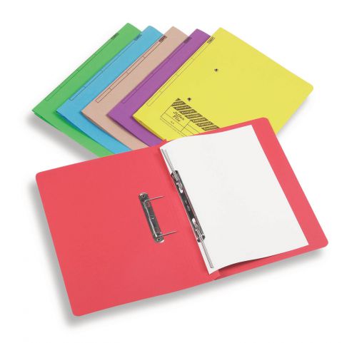 Rexel Jiffex File Foolscap 32mm Capacity Pink Transfer Files SS1505
