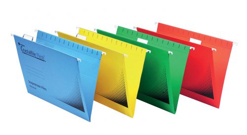 Rexel Crystalfile Flexi Standard Suspension Files Foolscap Green (Pack of 50) 3000040 - ACCO Brands - TW13771 - McArdle Computer and Office Supplies